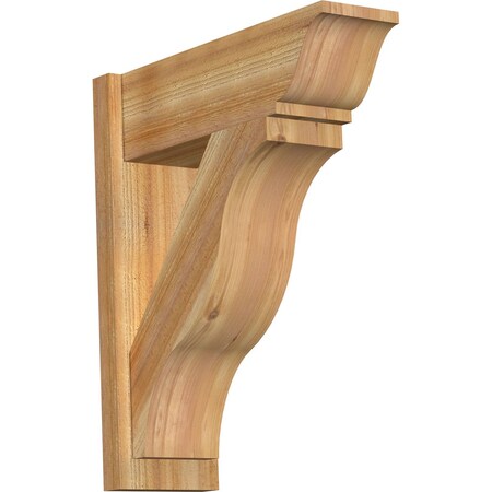 Ekena Millwork Funston Rough Sawn Traditional Outlooker, Western Red Cedar, 8"W x 24"D x 28"H OUT08X24X28FST01RWR